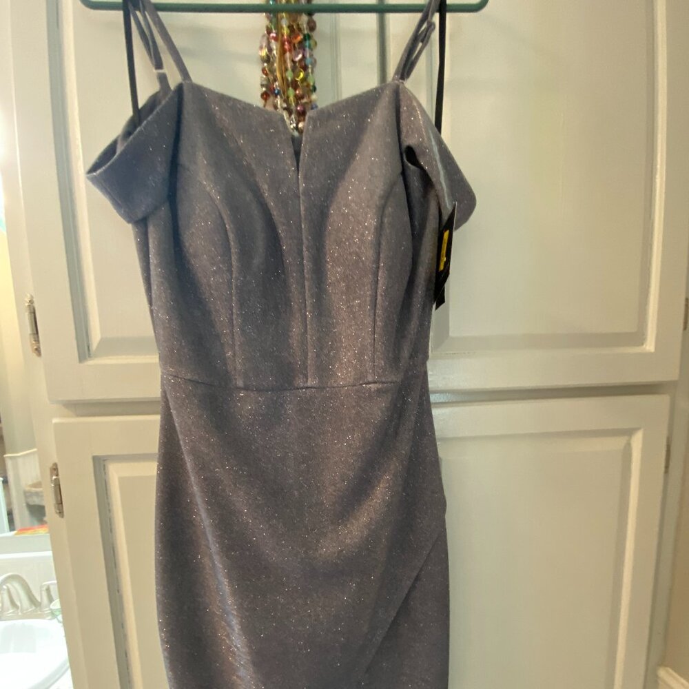 NWT I.N.San Francisco Off Shoulder Mini Sparkly Dress~sz 5
